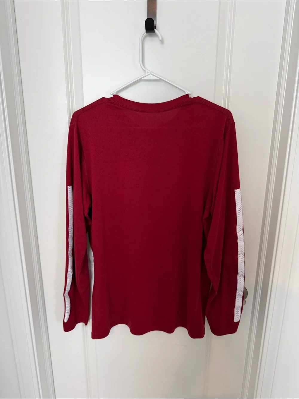 Nike OU Long Sleeve Tee - Red & White - Picture 3 of 3
